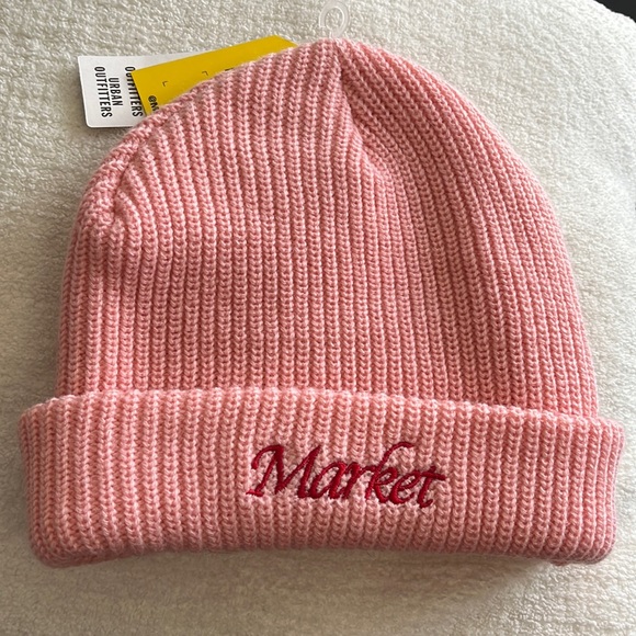 Market Urban Outfitters Pink Beanie OS NWT - Picture 5 of 6